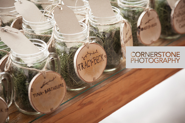 wood etched wedding favors