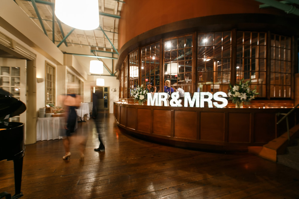mr and mrs marquee sign